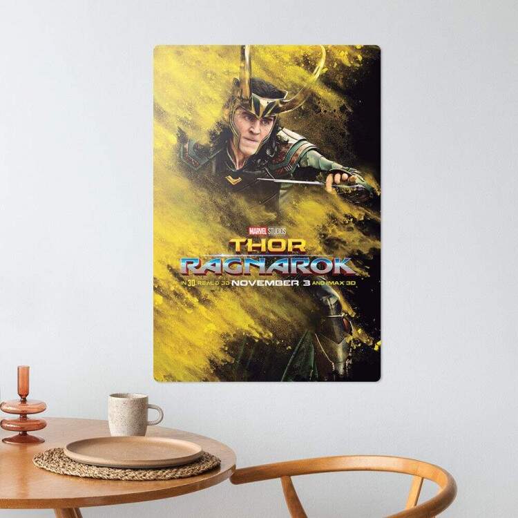 Placa Decorativa Thor Ragnarok 12 Loki