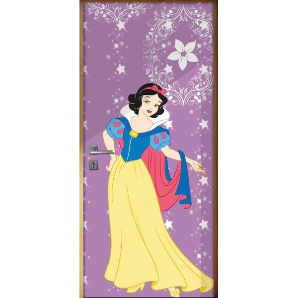 Adesivo para porta Infantil Princesa Branca de Neve Mod. 2