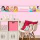 Faixa Decorativa Infantil Princesas Rosa com Nome