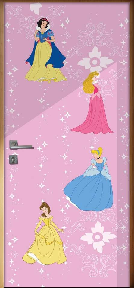 Adesivo para porta Infantil Princesas
