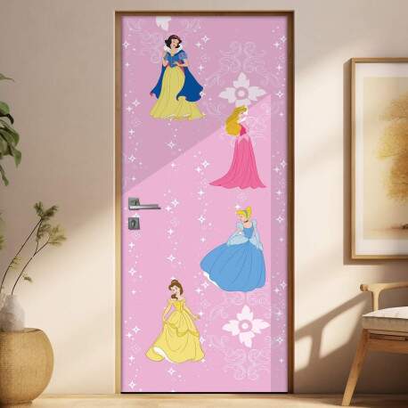 Adesivo para porta Infantil Princesas