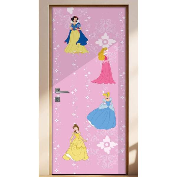 Adesivo para porta Infantil Princesas