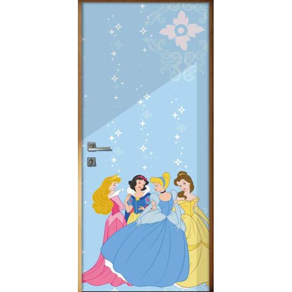 Adesivo para porta Infantil Princesas 2