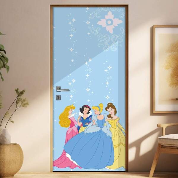 Adesivo para porta Infantil Princesas 2