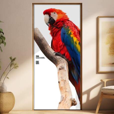 Adesivo Para Porta Arara Vermelha