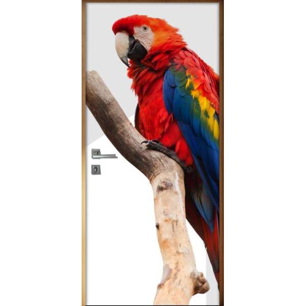 Adesivo Para Porta Arara Vermelha