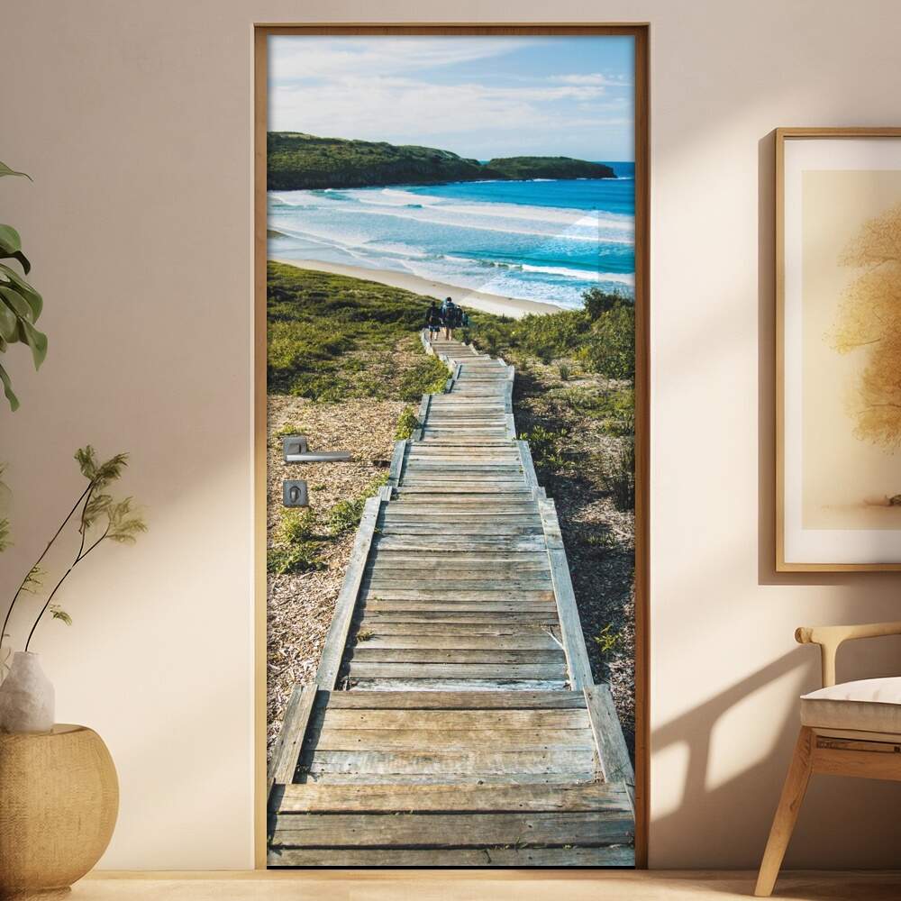 Adesivo Para Porta Caminho No Mar
