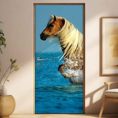 Adesivo Para Porta Animais Cavalo 1 Mod. 10