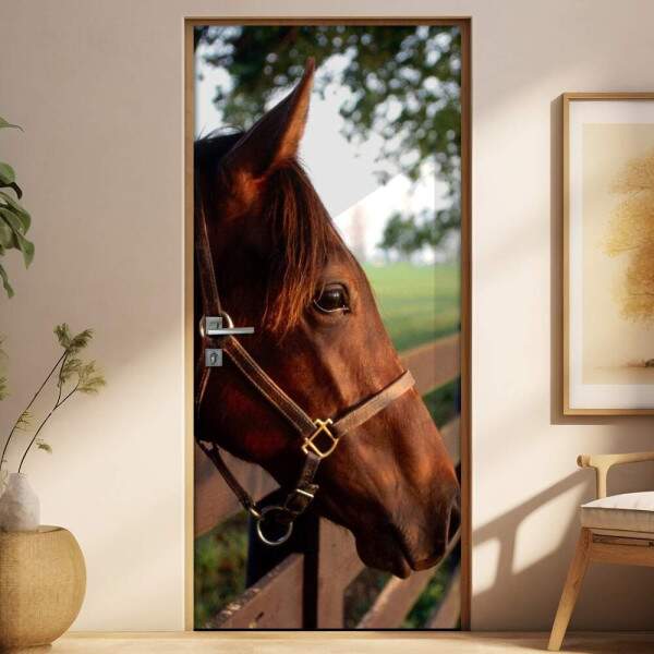 Adesivo Para Porta Animais Cavalo 4 Mod. 13