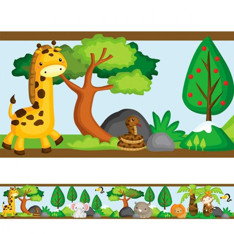 Adesivo de Parede Faixa Safri Infantil 2