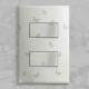 Interruptor Impresso Infantil Borboletas com Fundo Bege
