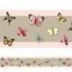 Faixa Decorativa Borboletas Mod 2 Nude e Rosa