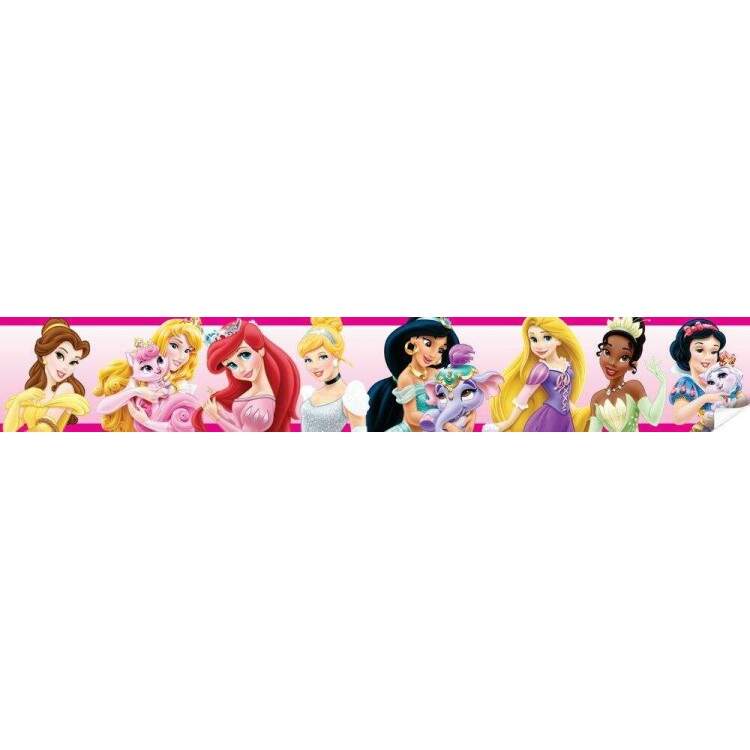 Faixa Decorativa Princesas da Disney Rosa