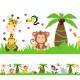 Faixa Decorativa Safari Infantil Feminino