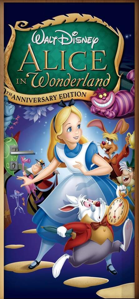 Adesivo para Porta Infantil Alice no Pais das maravilhas