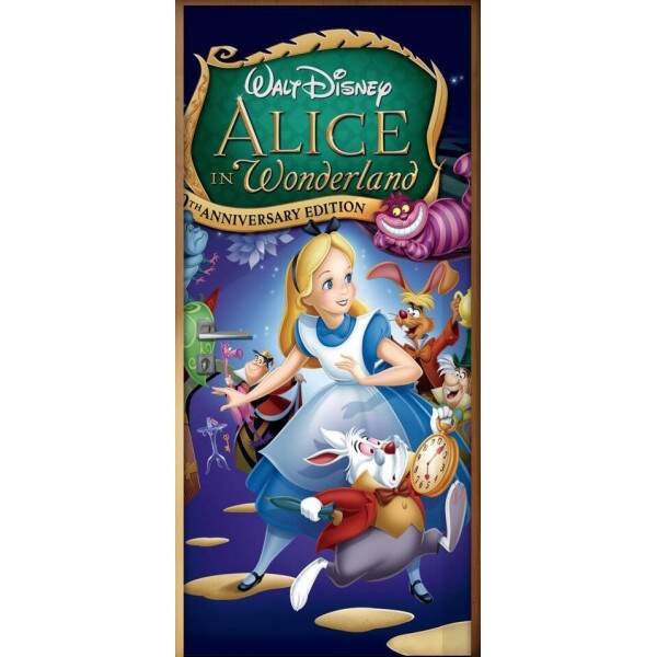 Adesivo para Porta Infantil Alice no Pais das maravilhas