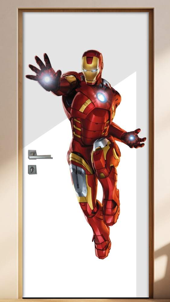 Adesivo para Porta Her�i Homem de ferro