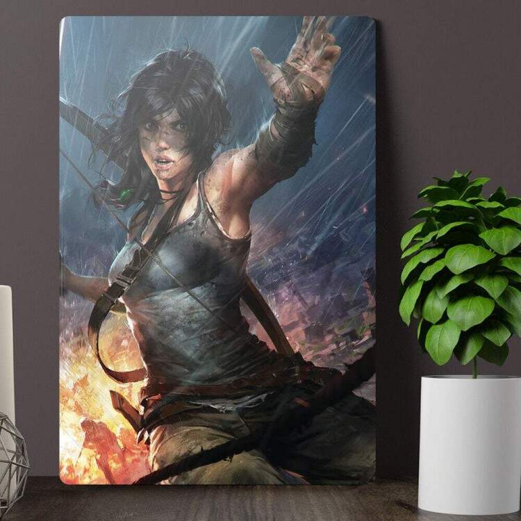 Placa Decorativa Tomb Raider 15