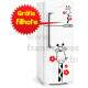 Adesivo de Geladeira Girafa com flor