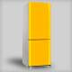 Adesivo para Envelopamento de Geladeira Porta Amarelo M�dio