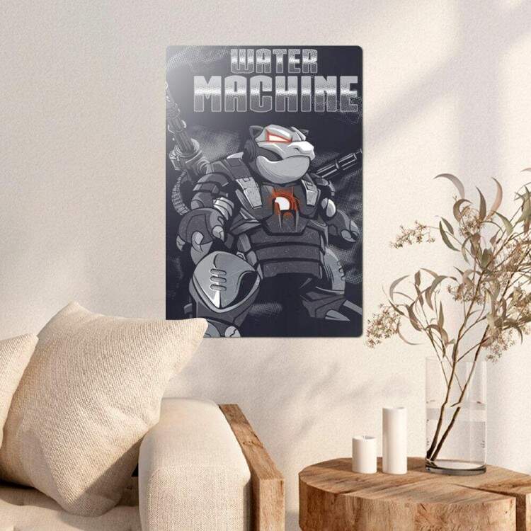 Placa Decorativa Blastoise Water Machine