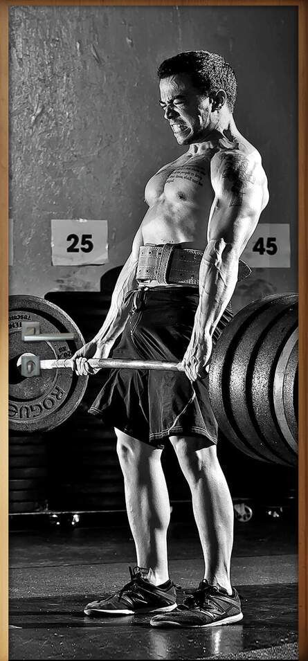 Adesivo Para Porta Crossfit Homem Com Barra De Peso