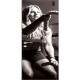 Adesivo Para Porta Crossfit Mulher Com Corda