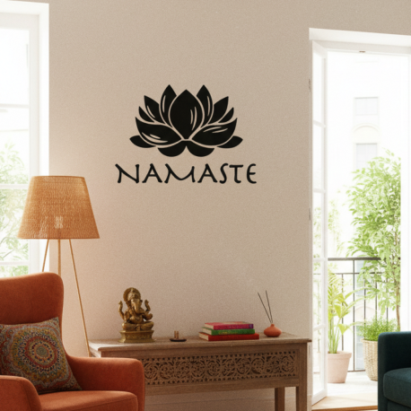 Adesivo de Parede Flor de Lotus Namaste