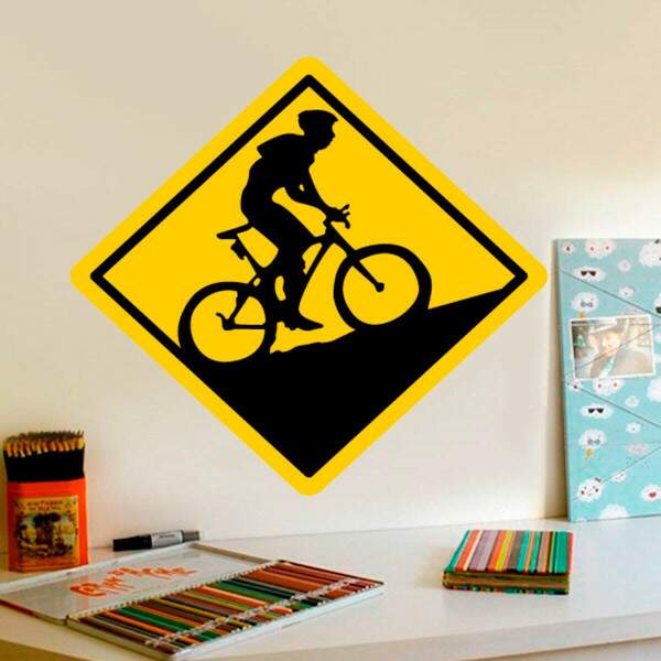 Adesivo Decorativo Placa Mountain Bike