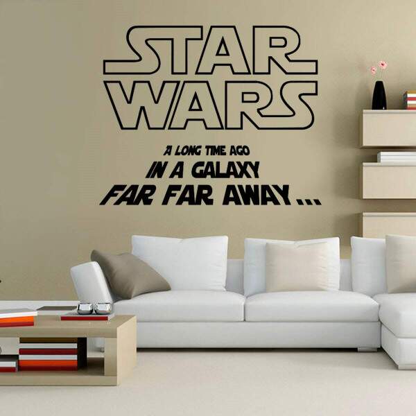 Adesivo de Parede Star Wars Frase