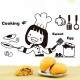 Adesivo de Parede Chefe de Cozinha Cute
