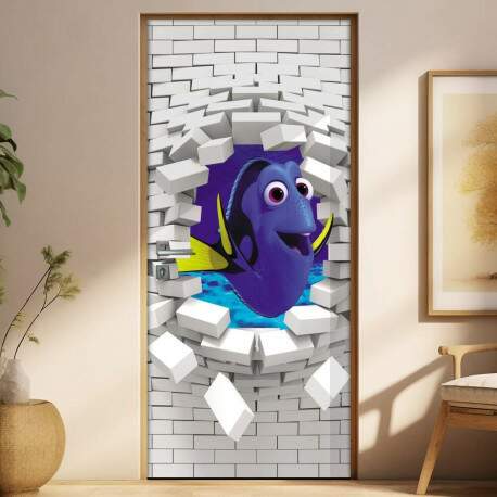 Adesivo Para Porta 3D Dory