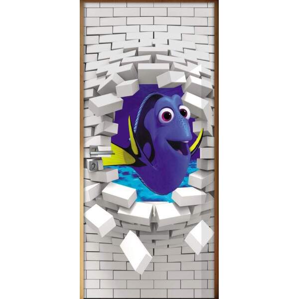Adesivo Para Porta 3D Dory