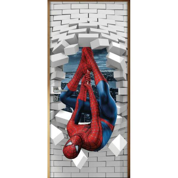 Adesivo Para Porta 3d Homem Aranha 5