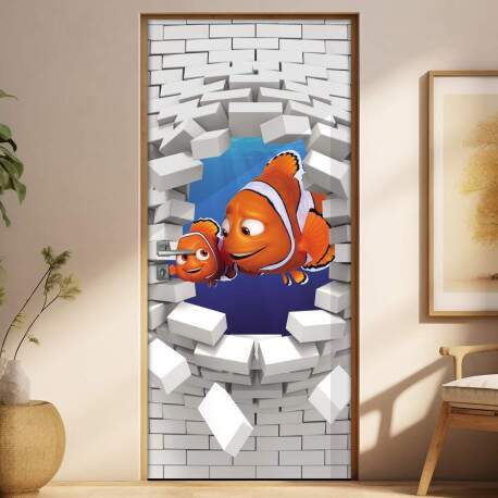 Adesivo Para Porta 3d Procurando Nemo