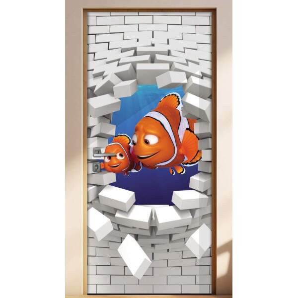 Adesivo Para Porta 3d Procurando Nemo