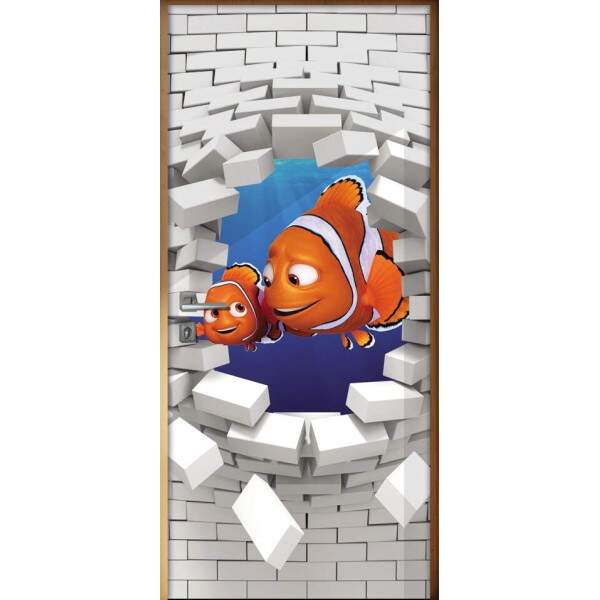 Adesivo Para Porta 3d Procurando Nemo
