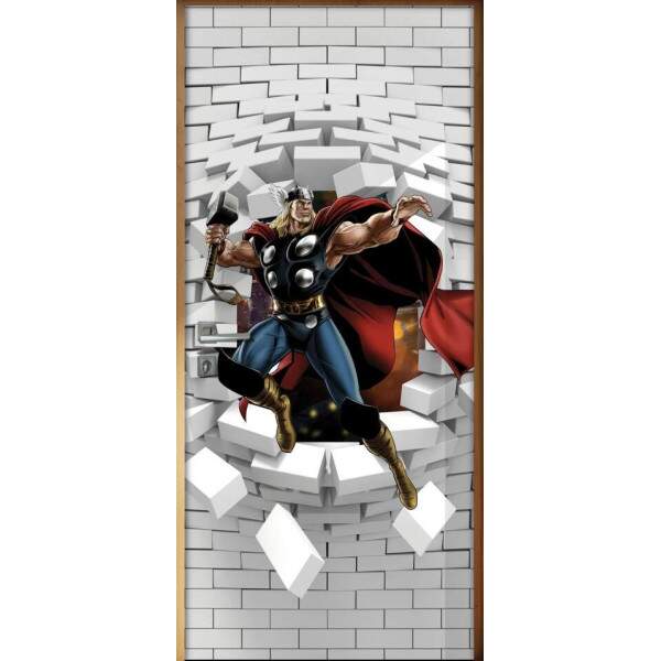 Adesivo para Porta 3D Thor