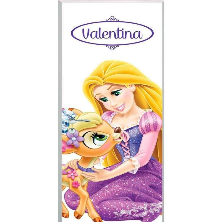 Adesivo para Porta Infantil Rapunzel com Nome