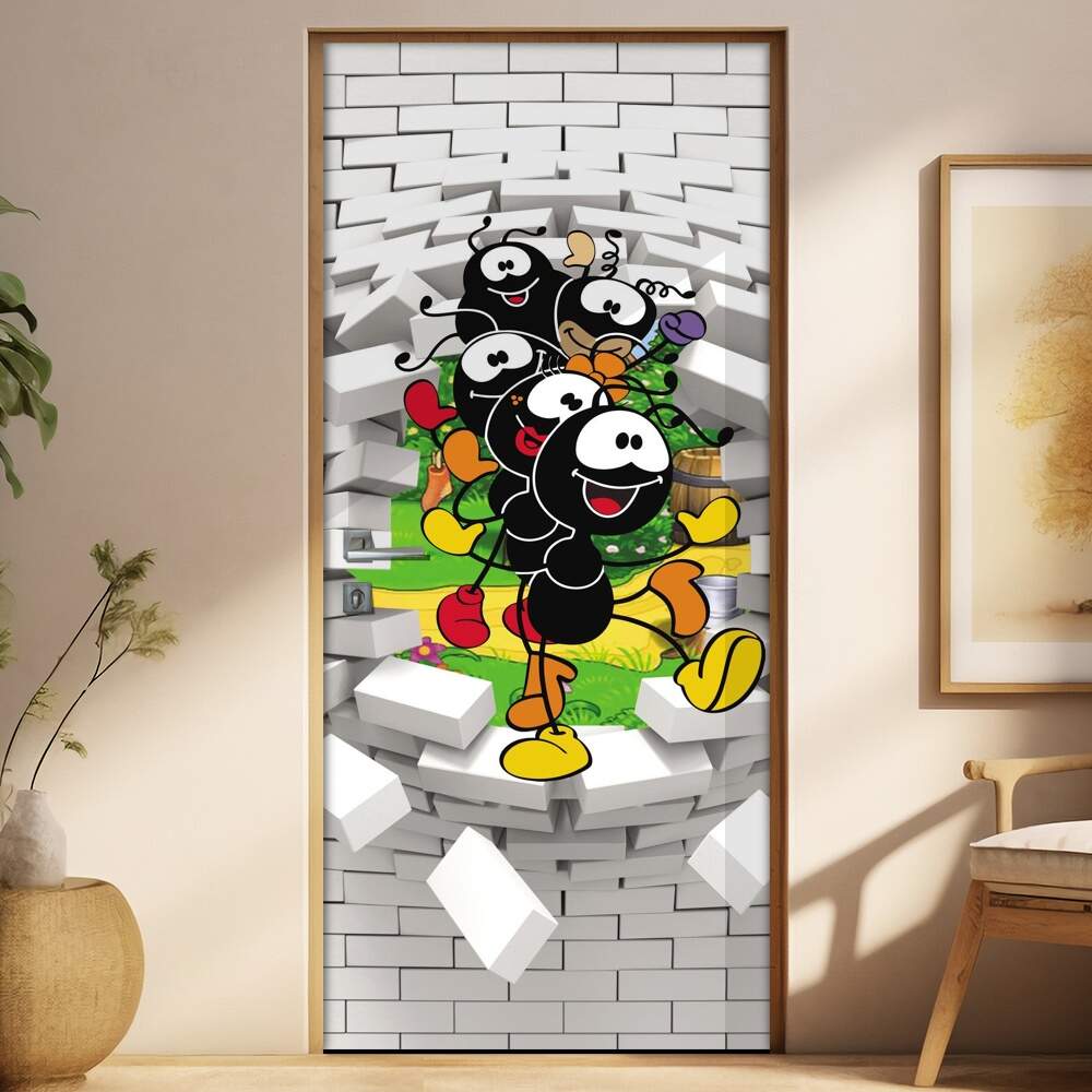 Adesivo Para Porta 3d Smilinguido