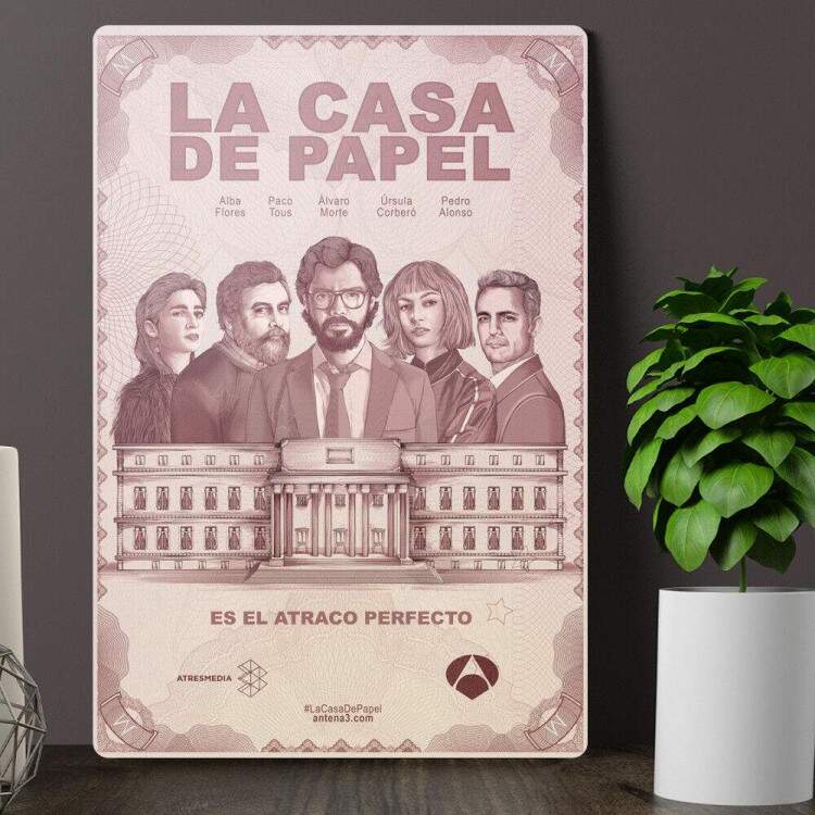 Placa Decorativa La Casa de Papel 02