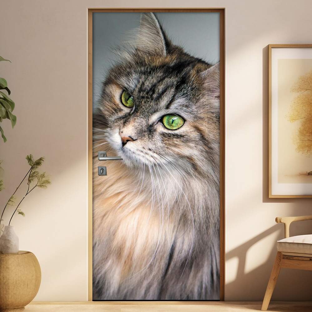Adesivo Para Porta Animais Gato 02