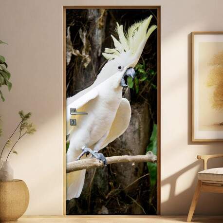 Adesivo Para Porta Animais Cacatua