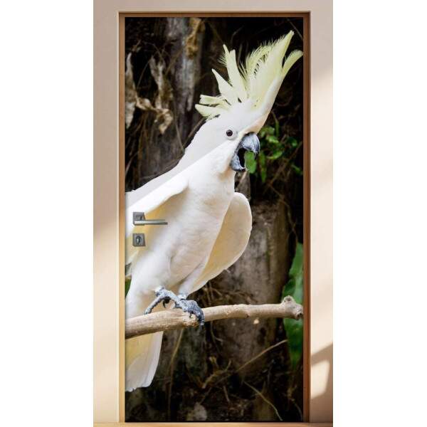 Adesivo Para Porta Animais Cacatua