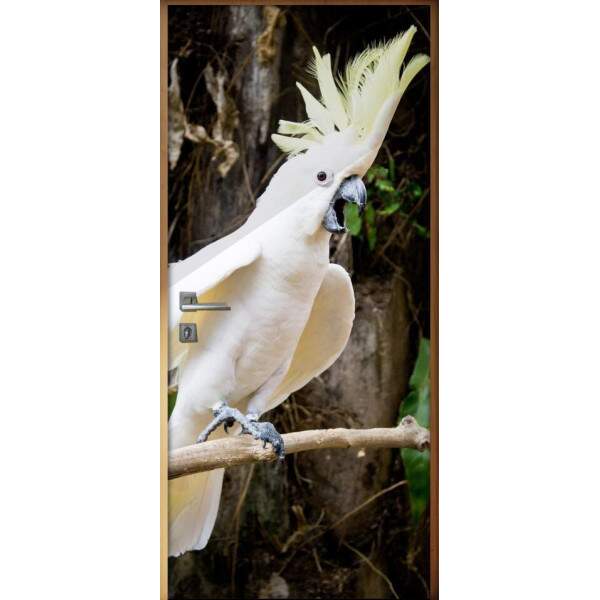 Adesivo Para Porta Animais Cacatua