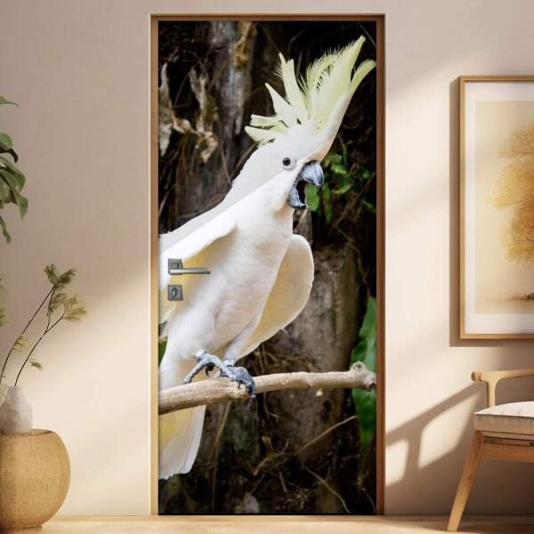 Adesivo Para Porta Animais Cacatua