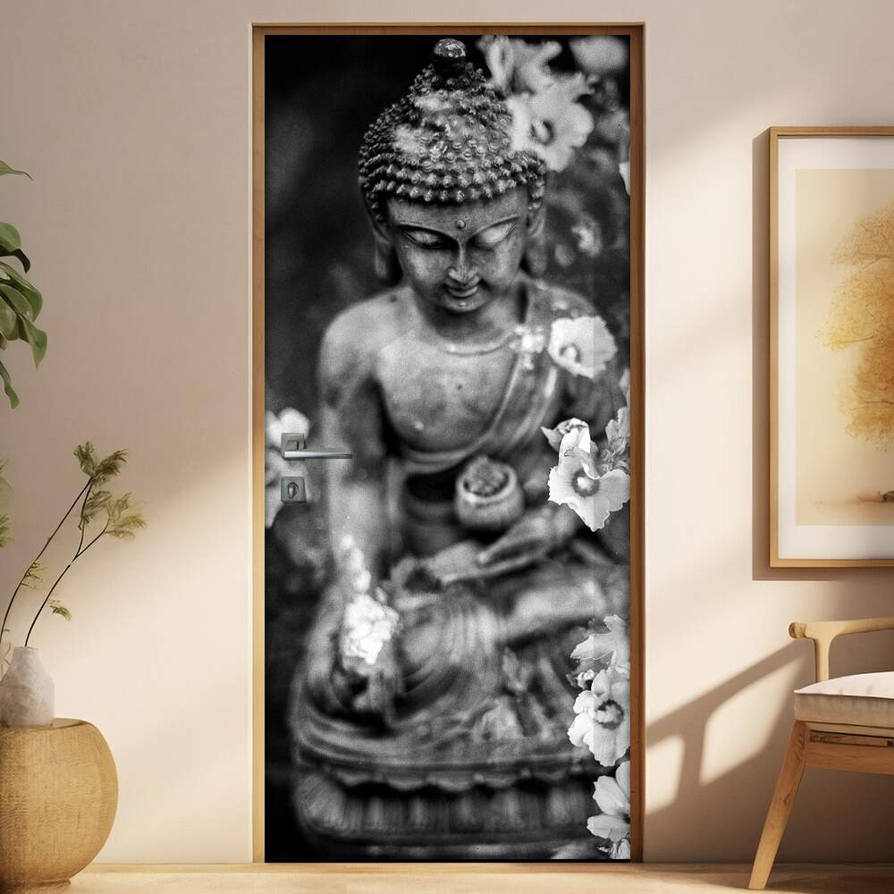 Adesivo para Porta Esttua de Buda