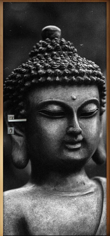 Adesivo para Porta Esttua de Buda 3