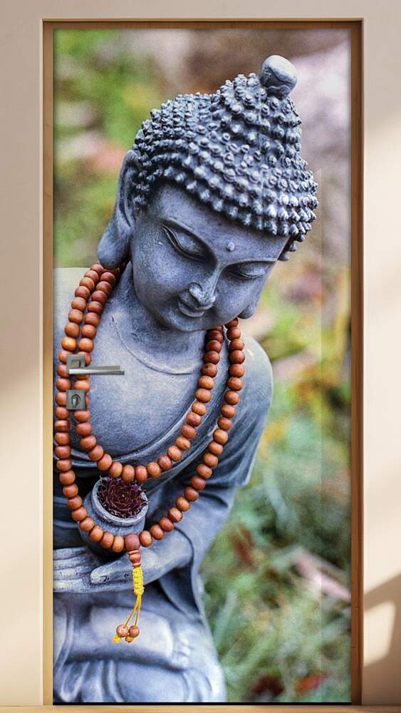 Adesivo para Porta Est�tua de Buda 4