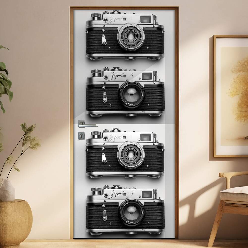 Adesivo Para Porta Cmera Fotogrfica Retr